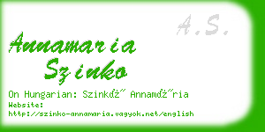 annamaria szinko business card